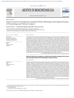 Ethical Concerns of Congresses and Joint