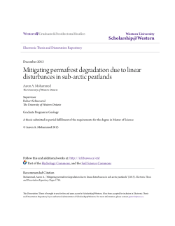 Mitigating permafrost degradation due to linear disturbances in sub