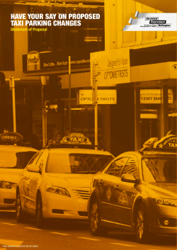 Taxi Restricted Parking Areas