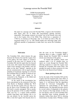 Crossing the Formidine Rift via the Posaidal Wall