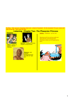 Listening:ааChapter TwoнаThe Phaeacian Princess