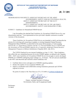 JUt 2. 0 201~ - DoD Natural Resources Progra