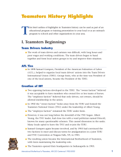 ibt history - PA Conference of Teamsters