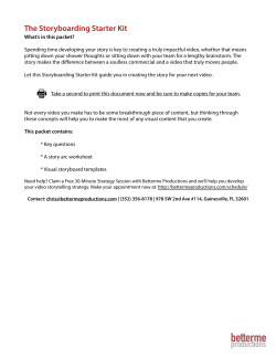 The Storyboarding Starter Kit