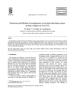 atomic oxygen on Cu( 111)