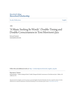 "A Music Seeking Its Words": Double