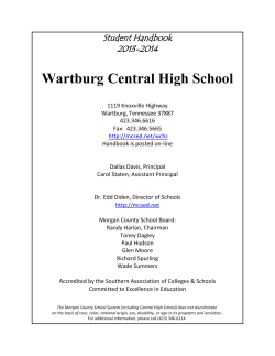 Wartburg Central High School - Morgan County Schools