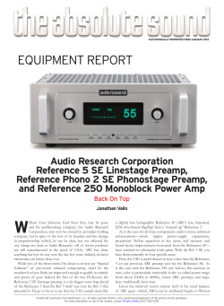 January 2013 Reference 5SE | Reference Phono