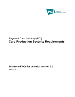 Logical Security Requirements - PCI Security Standards Council