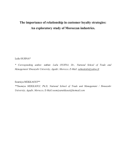 The importance of relationship in customer loyalty strategies