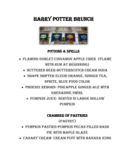 Harry Potter Brunch
