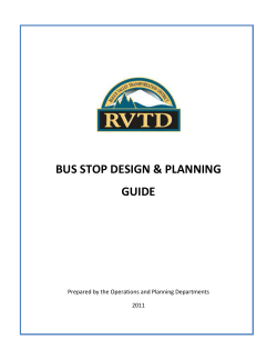 rvtd bus stop design guidelines