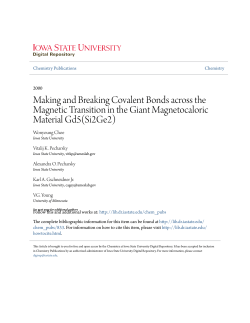 Making and Breaking Covalent Bonds across the Magnetic
