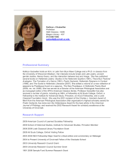 Professional Summary Research Support