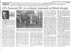 275 Summit St.. is a classic example of Stick design