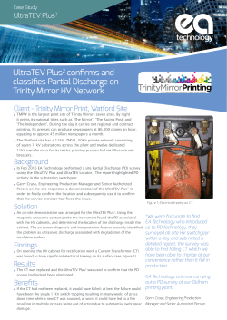 UltraTEV Plus2 confirms and classifies Partial Discharge on Trinity