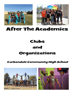 CCHS Club and Activities Guide - Carbondale Community High