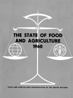 the state of food and agriculture, 1960