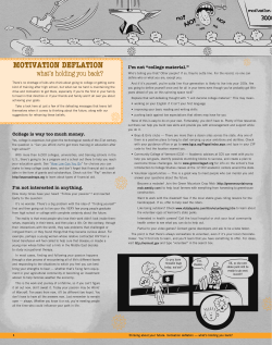 Motivation Deflation and Creation