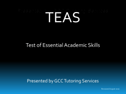 TEAS Preparation - Germanna Community College