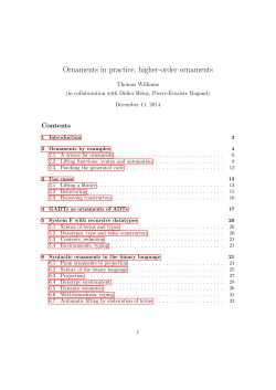 Ornaments in practice, higher-order ornaments - Gallium