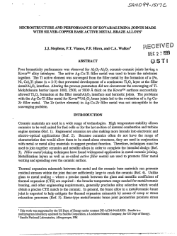 Microstructure and Performance