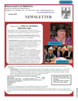 Spring 2015 - Burgenl&auml;nder Club