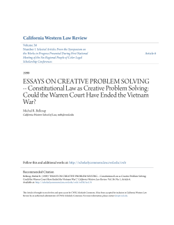 ESSAYS ON CREATIVE PROBLEM SOLVING