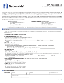 IRA Application - Nationwide Financial