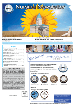 3rd Quarter 2011 - Kansas Board of Nursing
