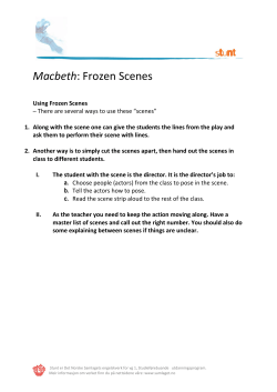 Macbeth: Frozen Scenes - Neon