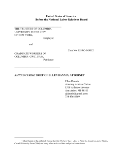 United States of America Before the National Labor Relations Board