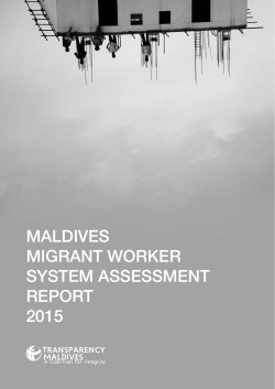 maldives migrant worker system assessment report 2015