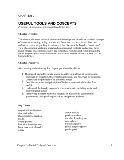 USEFUL TOOLS AND CONCEPTS
