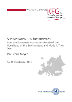 Appropriating the Environment - Userpage