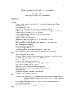 An opinionated, non-traditional guide to giving a presentation