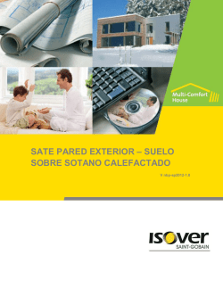 sate pared exterior &ndash; suelo sobre sotano calefactado