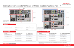 Cabling the Interconnect and Storage for Oracle Database