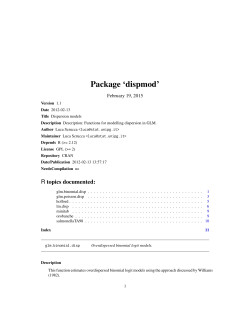 Package `dispmod`