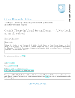 Gestalt Theory in Visual Screen Design
