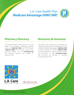 L.A. Care Health Plan Medicare Advantage (HMO SNP)