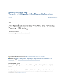 Free Speech or Economic Weapon? - University of Michigan Law