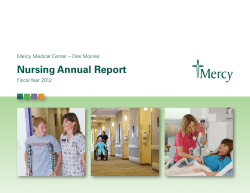 Mercy Nursing Annual Report - Mercy Medical Center Des Moines