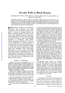 Alveolar Walls in Mitral Stenosis