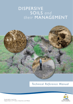 Dispersive Soils and their Management