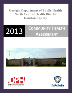 Community Health Assessment - North Central Health District