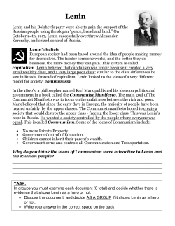 Lenin and his Bolshevik party were able to gain the support of the