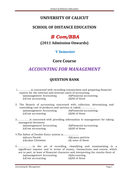 Accounting for Management