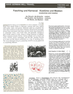 Fasching und Karneval: Kostume und Masken