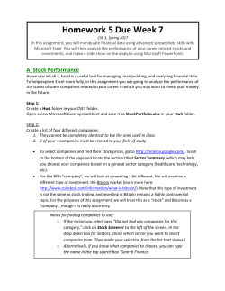 Homework 5 Due Week 7